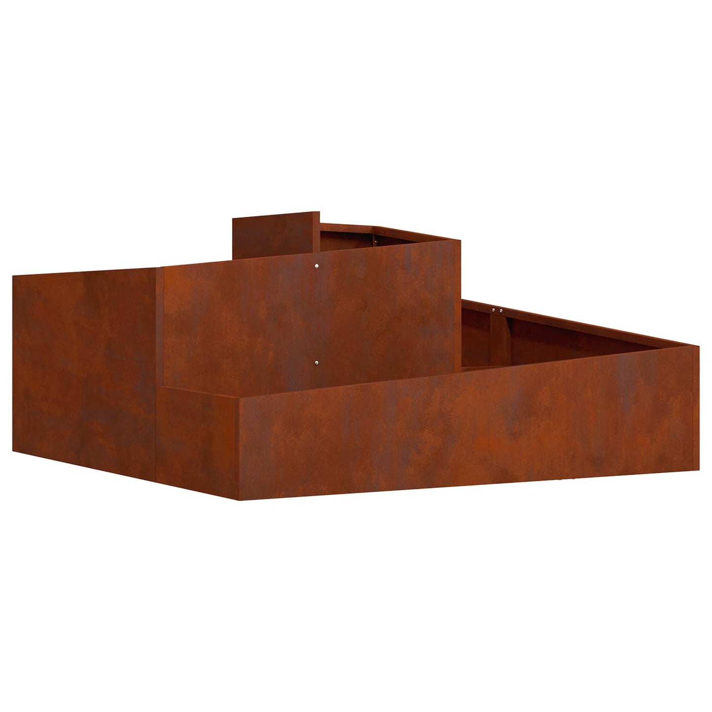 vidaXL Γλάστρα Κήπου Σκ rusty 100 x 100 x 50 cm