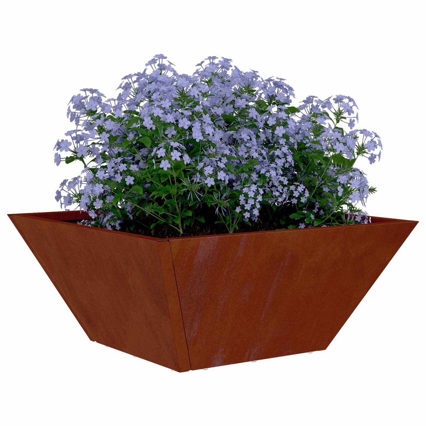 vidaXL Γλάστρα Κήπου 5 pcs Σκ rusty 35 x 35 x 15 εκ.