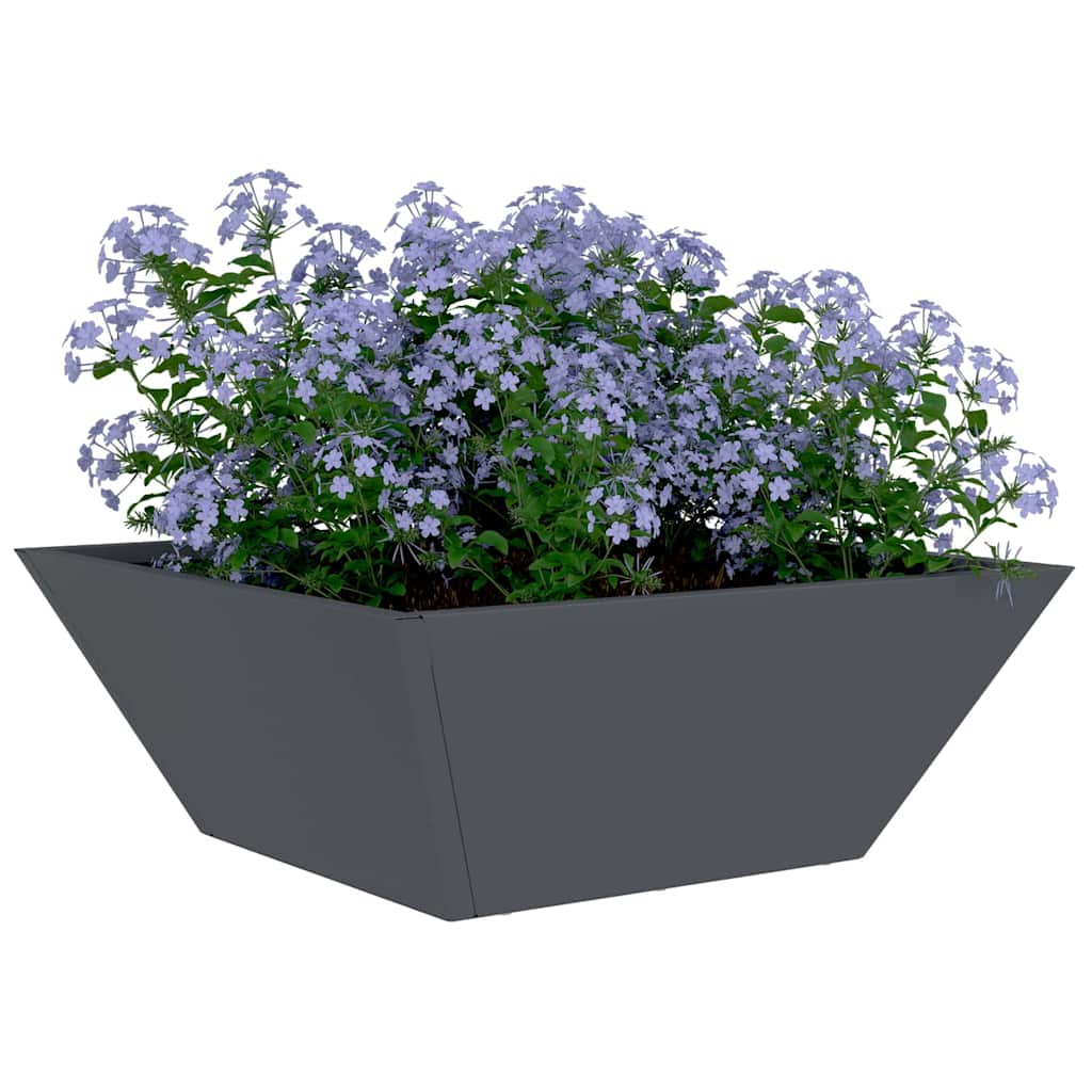 vidaXL Γλάστρα Κήπου 5 pcs Ανθρακί 40 x 40 x 15 cm