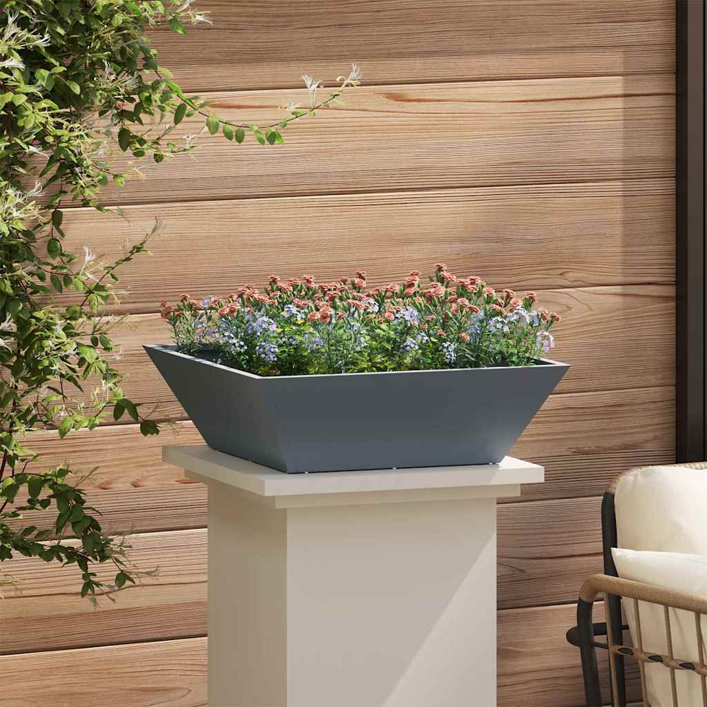 vidaXL Γλάστρα Κήπου 5 pcs Ανθρακί 50 x 50 x 15 cm