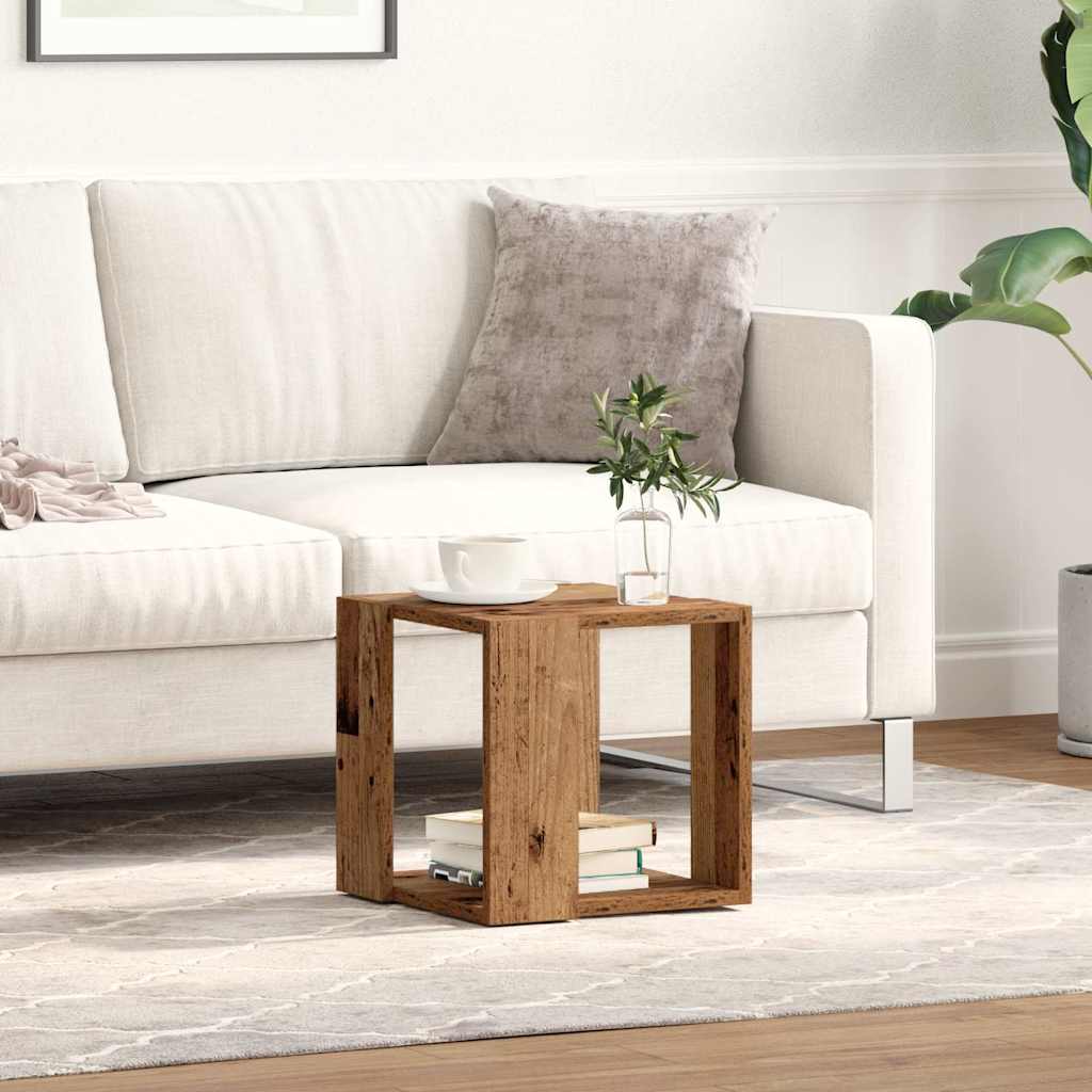vidaXL Τραπεζάκι σαλονιού Παλιό Ξύλο 32 x 32 x 30 cm
