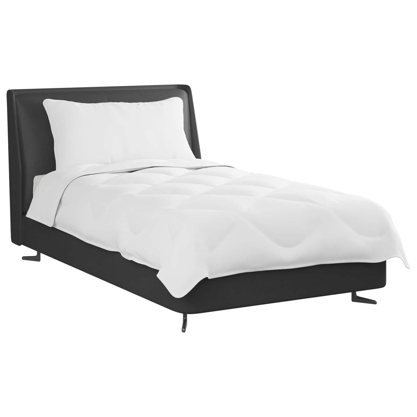 vidaXL Καλοκαιρινό Παπλωματοθήκη με μαξιλάρι 2 pcs Λευκό Μικροΐνες