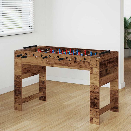vidaXL Τραπέζι Φουτμπολ Παλιό ξύλο 125 x 60,5 x 80 εκ.