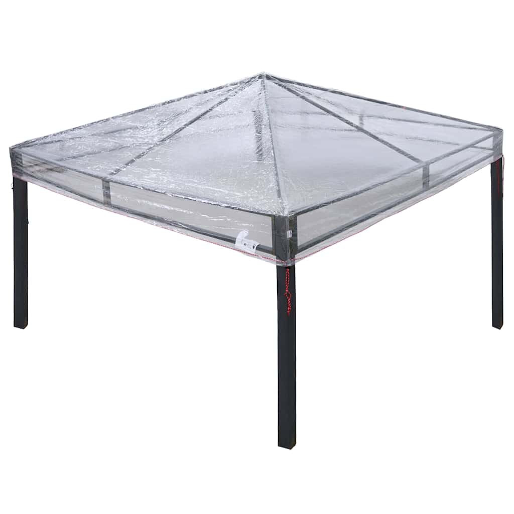 vidaXL Αντικατάσταση Κάλυψης Γκαζebo Διαφανές 300 x 300 x 26 εκ PVC