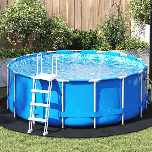 vidaXL Εδαφοκάλυψη Πισίνας Ø 244 cm (1 mm) Γύρος Μη Υφαμένο Ύφασμα