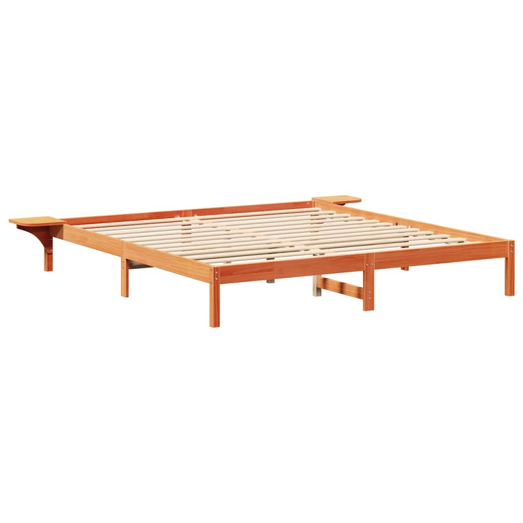 vidaXL Σκελετός Κρεβατιού Κερωτό καφέ 180 x 200 cm