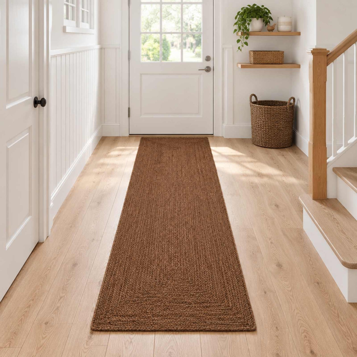vidaXL Χαλί Περιοχής Γκρι 60 x 300 cm Γιούτα