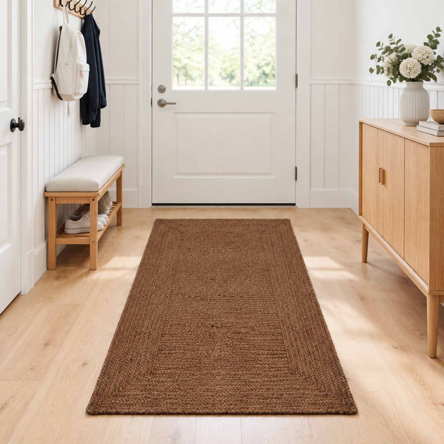 vidaXL Χαλί Περιοχής Γκρι 80 x 200 cm Γιούτα
