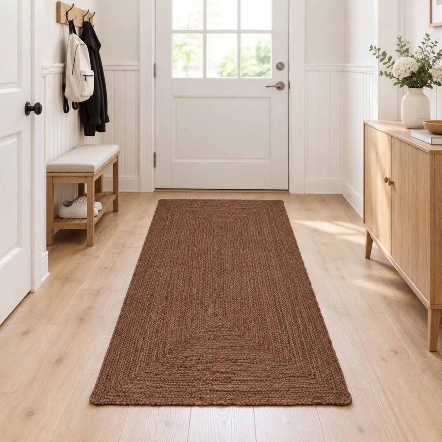 vidaXL Χαλί Περιοχής Γκρι 80 x 250 cm Γιούτα