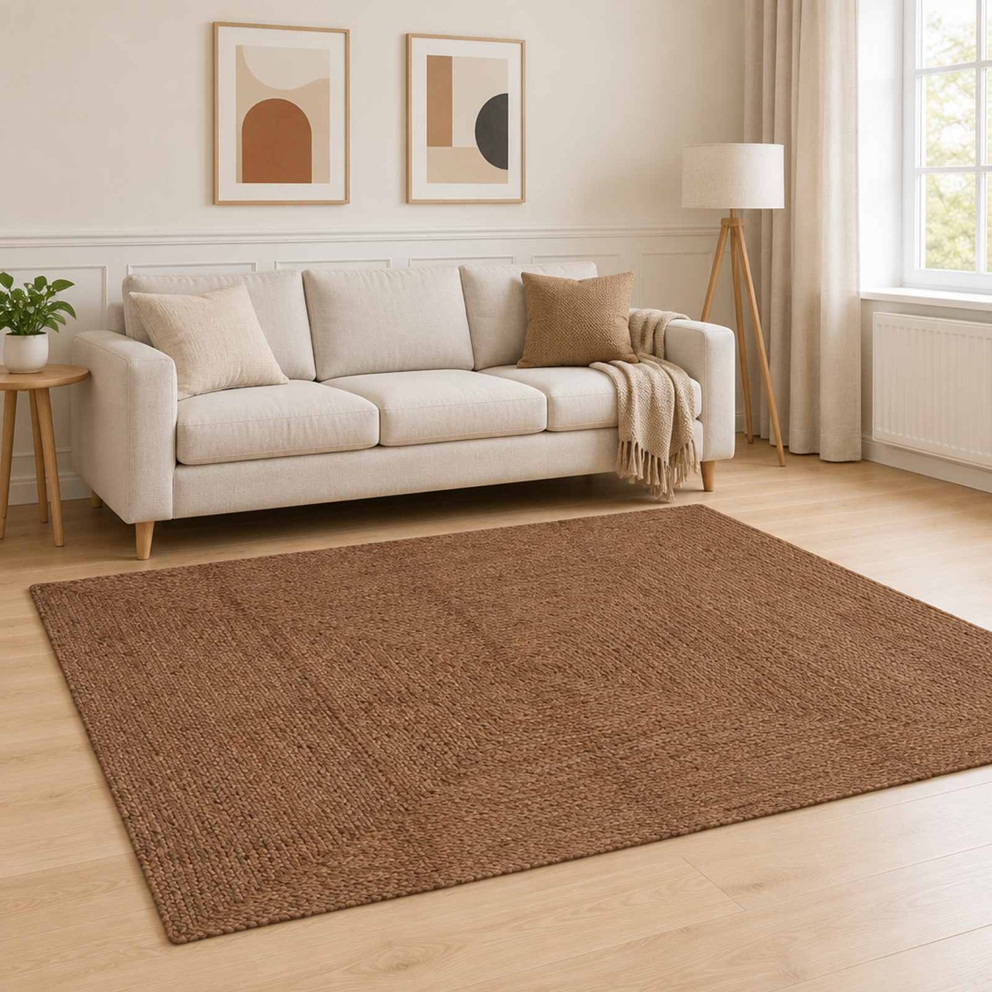 vidaXL Χαλί Περιοχής Γκρι 160 x 230 cm Γιούτα