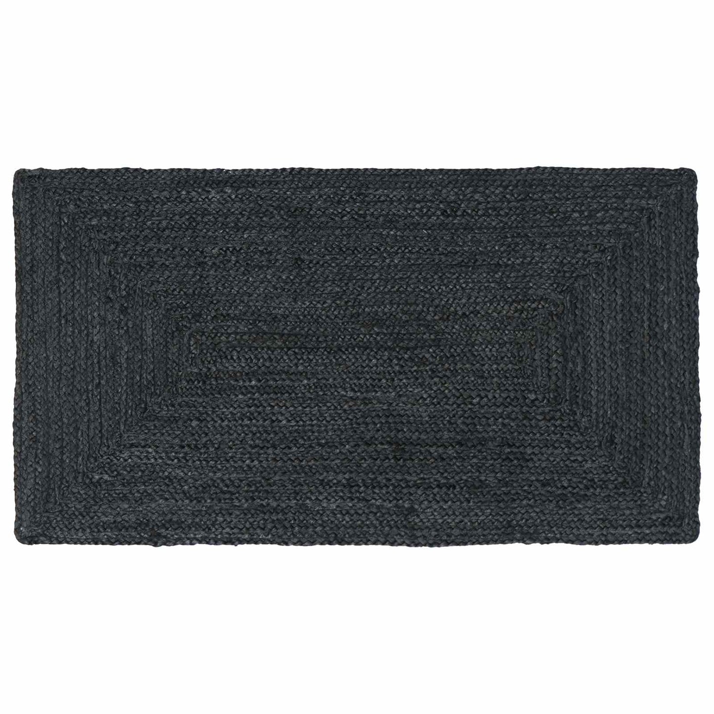 vidaXL Χαλί Περιοχής Σκούρο Γκρι 60 x 110 cm Γιούτα