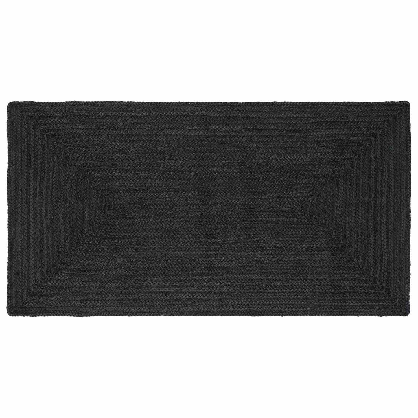 vidaXL Χαλί Περιοχής Σκούρο Γκρι 80 x 150 cm Γιούτα