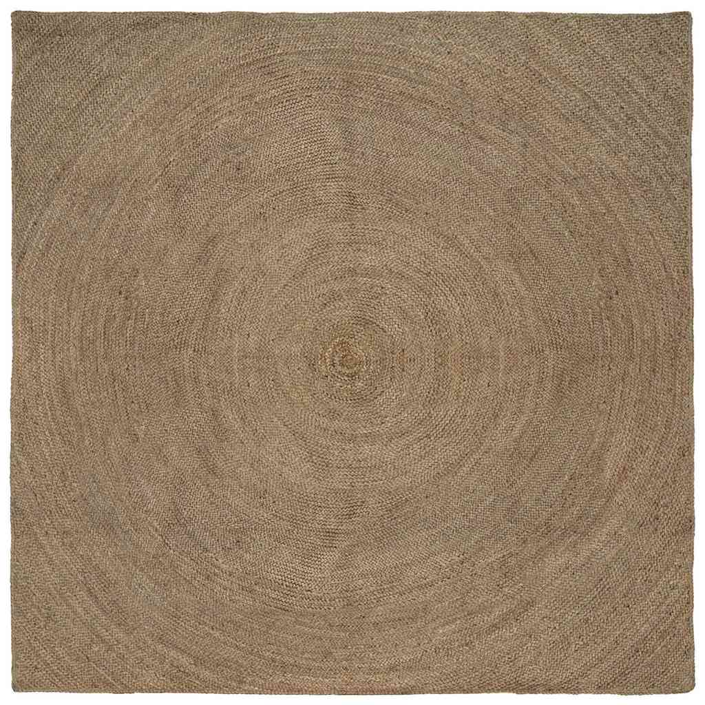 vidaXL Χαλιά χώρου Γκρι 240 x 240 cm Γιούτα