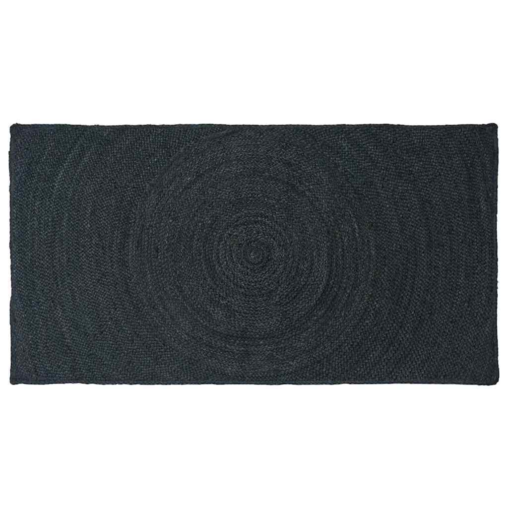 vidaXL Χαλιά χώρου Σκούρο Γκρι 80 x 150 cm Γιούτα