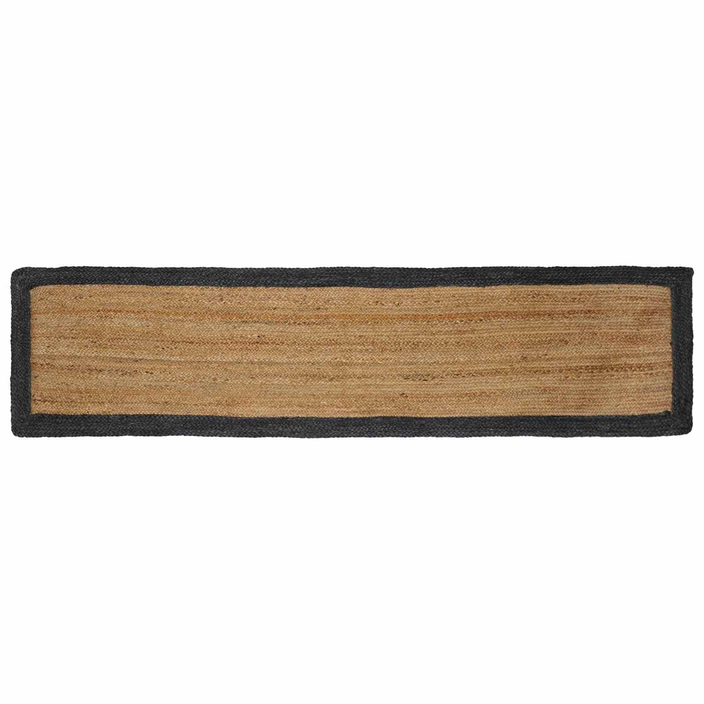 vidaXL Χαλί Περιοχής Σκούρο Γκρι και Φυσικό 60 x 200 cm Γιούτα