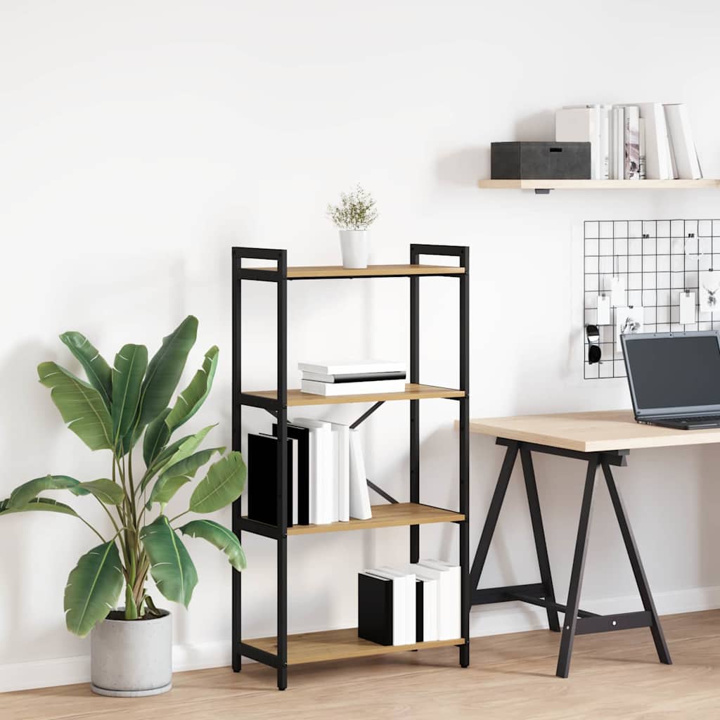 vidaXL Ράφι Βιβλίων 60 x 30 x 120 εκ Επεξεργασμένο Ξύλο Artisan Oak