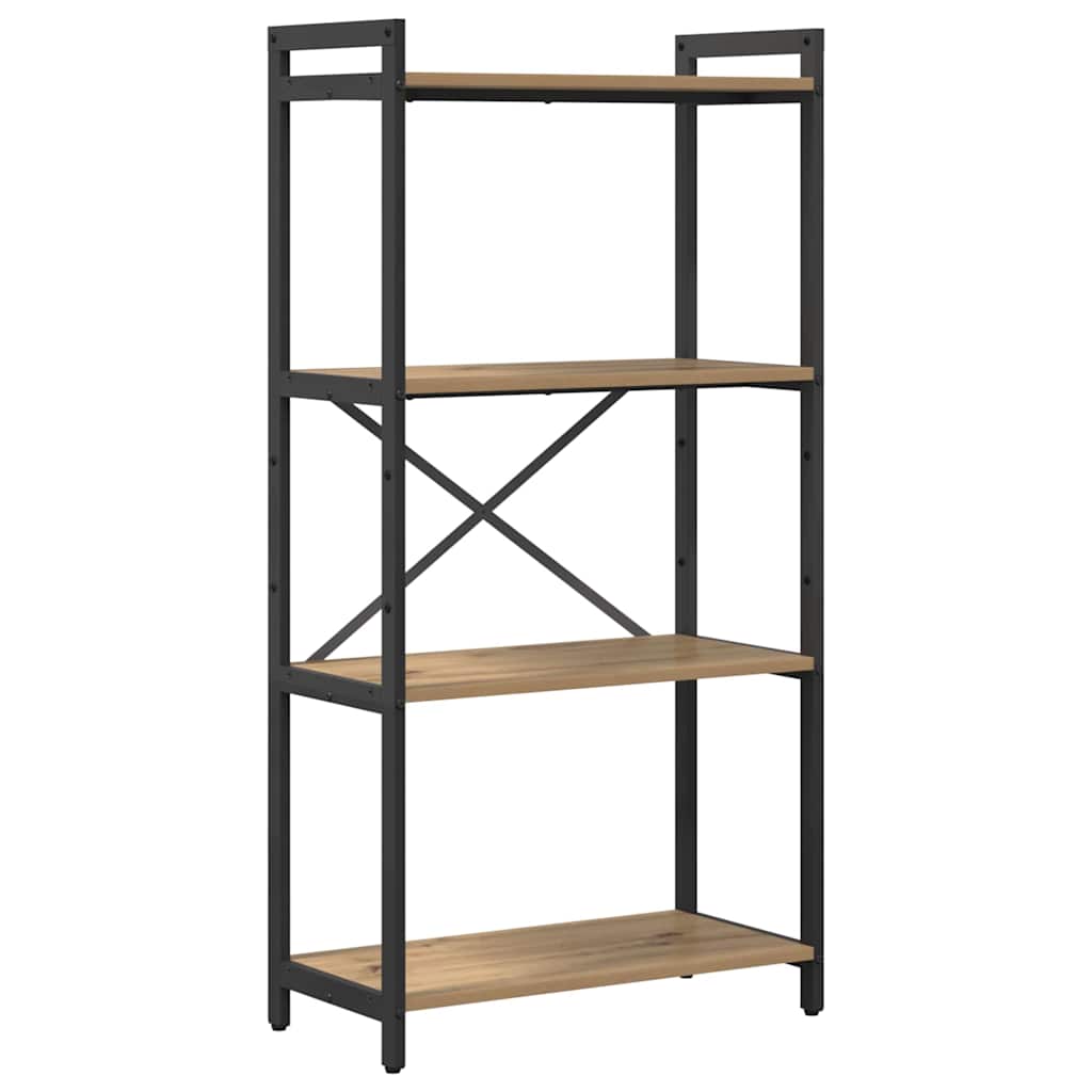 vidaXL Ράφι Βιβλίων 60 x 30 x 120 εκ Επεξεργασμένο Ξύλο Artisan Oak