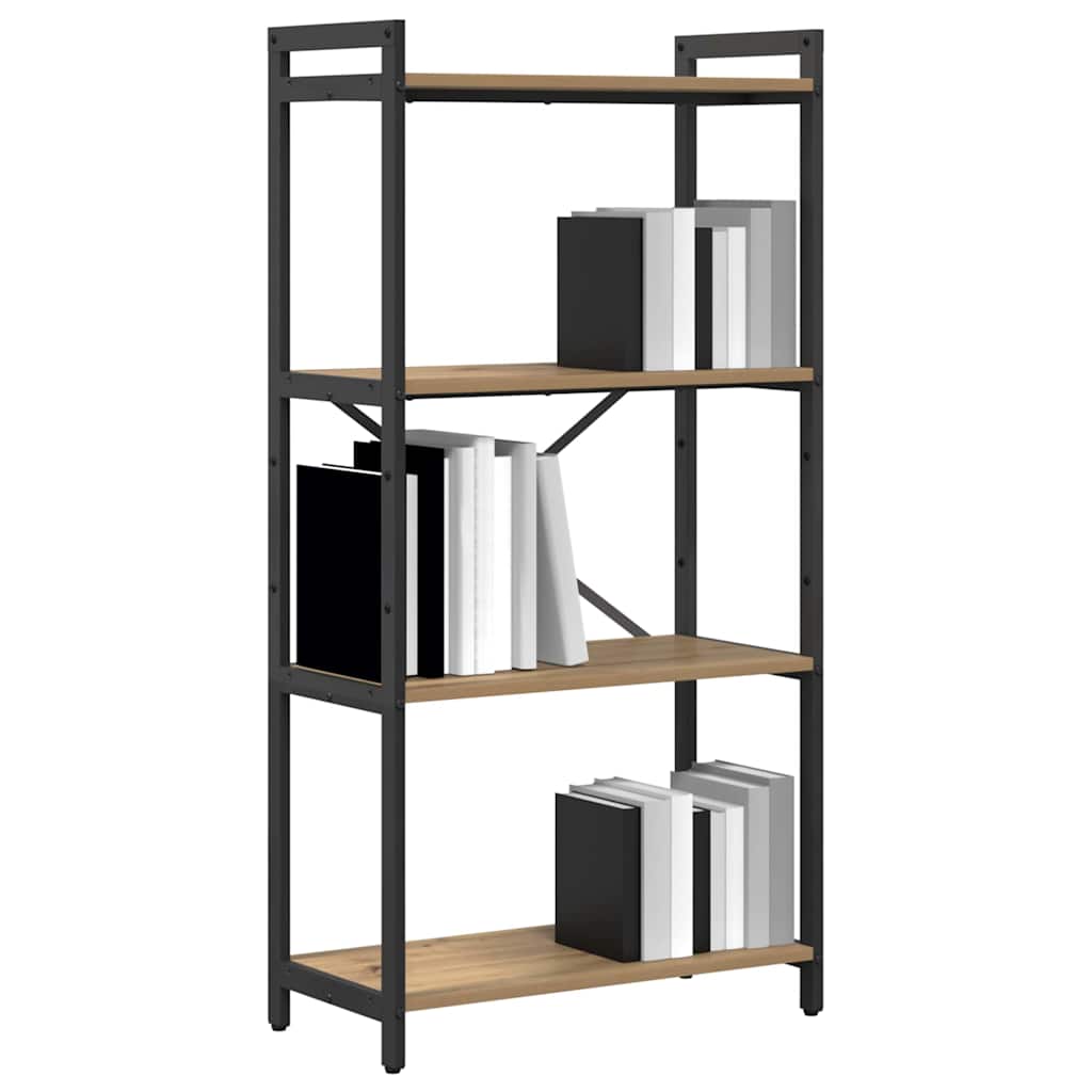 vidaXL Ράφι Βιβλίων 60 x 30 x 120 εκ Επεξεργασμένο Ξύλο Artisan Oak