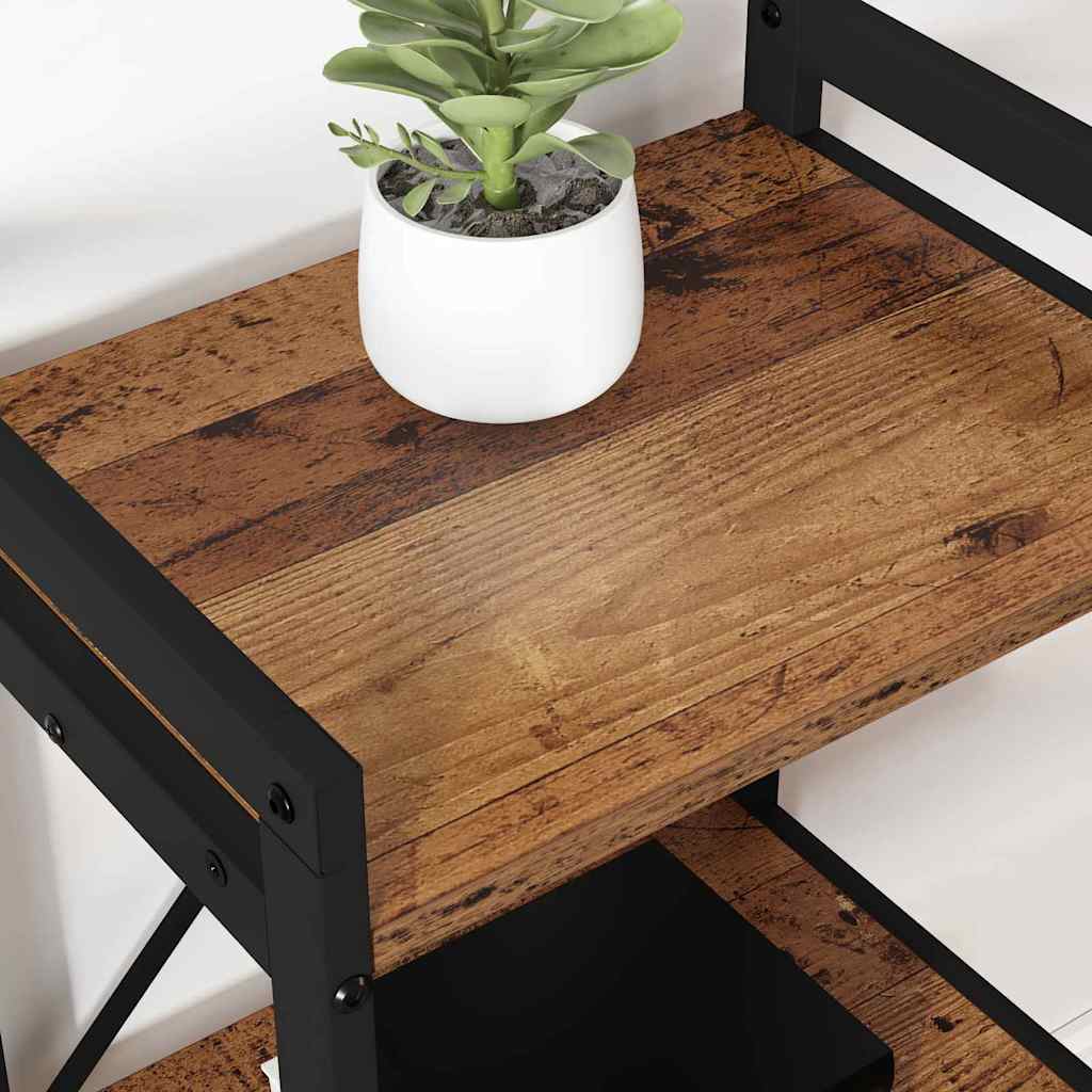 vidaXL Ράφι Βιβλίων Παλαιό ξύλο 60 x 30 x 85 cm Επεξεργασμένο ξύλο