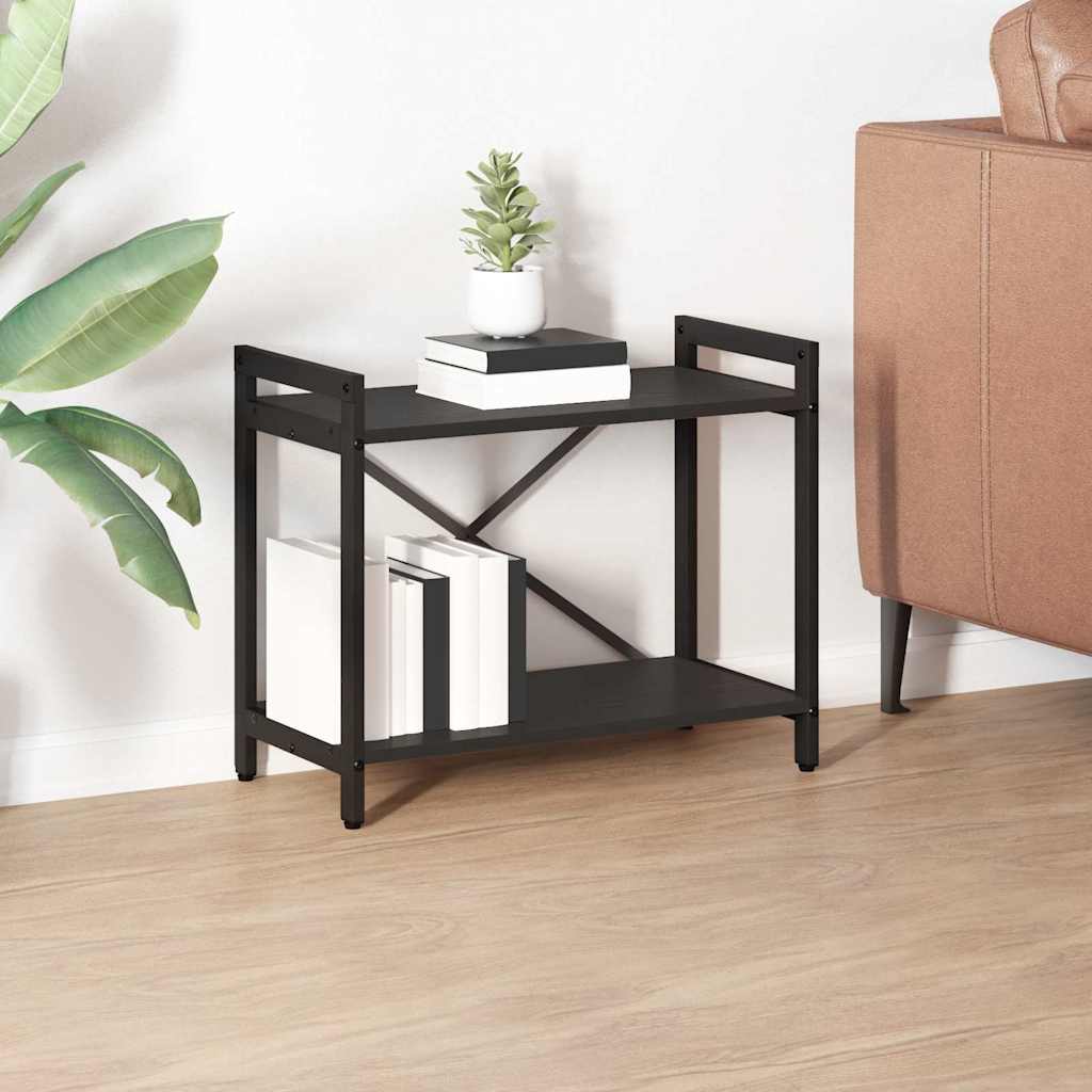 vidaXL Ράφι Βιβλίων 60 x 30 x 50 εκ. Επεξεργασμένο Ξύλο Μαύρη Οξυά