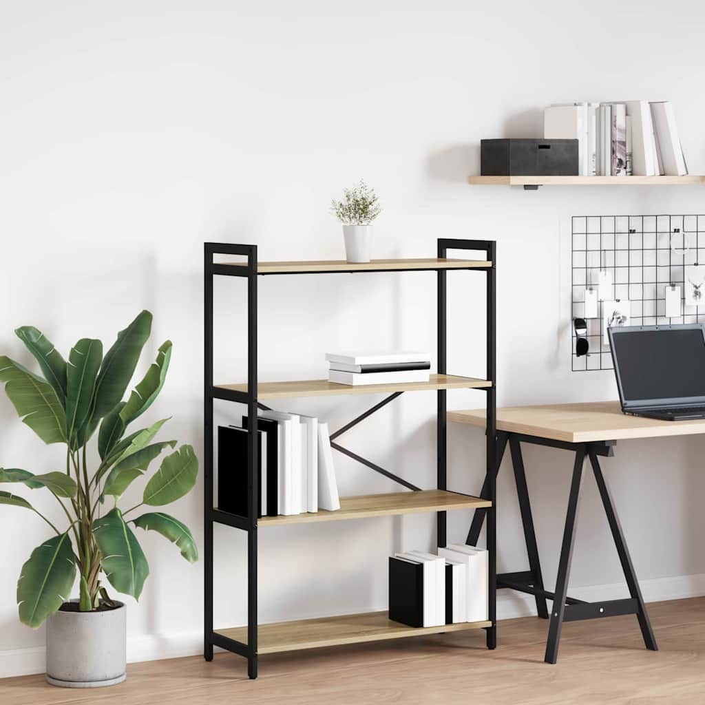 vidaXL Βιβλιοθήκη Sonoma Δρυς 80 x 30 x 118 εκ Επεξεργασμένο ξύλο