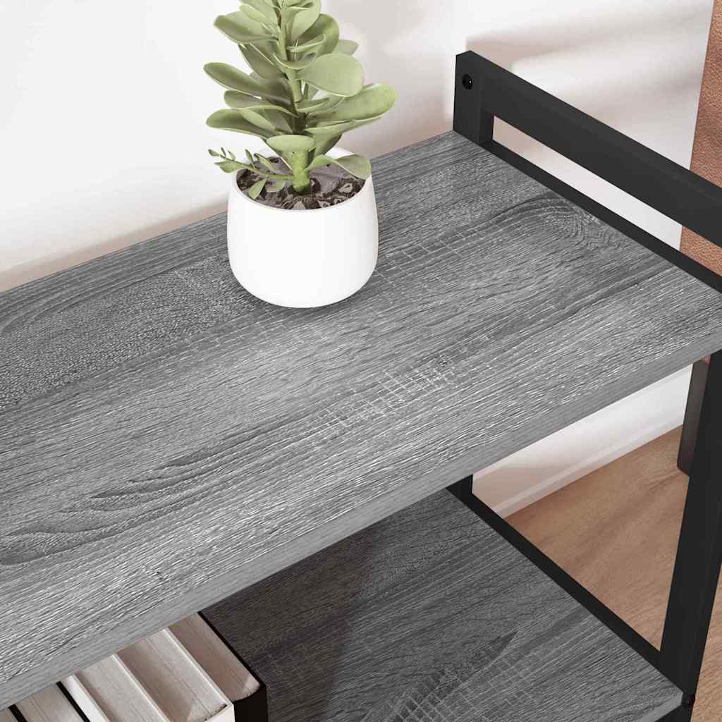 vidaXL Ράφι Βιβλίων 80 x 30 x 85 cm Επεξεργασμένο Ξύλο Γκρι sonoma