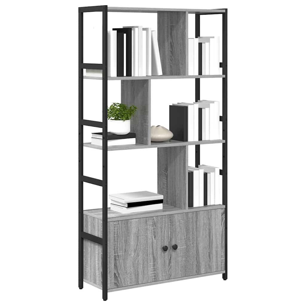 vidaXL Ράφι Βιβλίων Γκρι sonoma 80 x 30 x 155,5 εκ Επεξεργασμένο ξύλο