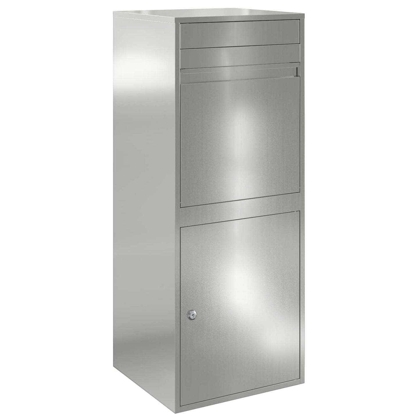 vidaXL Θυρίδα Πακέτων Ασημί 41 x 38 x 103 εκ Γαλβανισμένος Χάλυβας