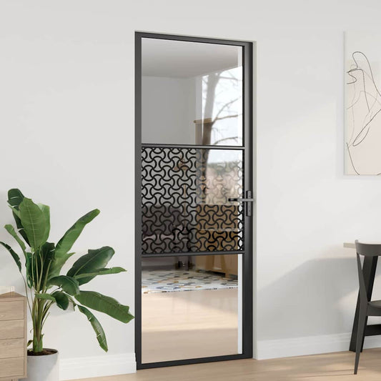 vidaXL Εσωτερική Πόρτα Μαύρο 83 x 201.5 cm