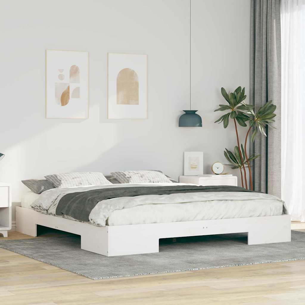 vidaXL Σκελετός Κρεβατιού Λευκό 180 x 200 cm