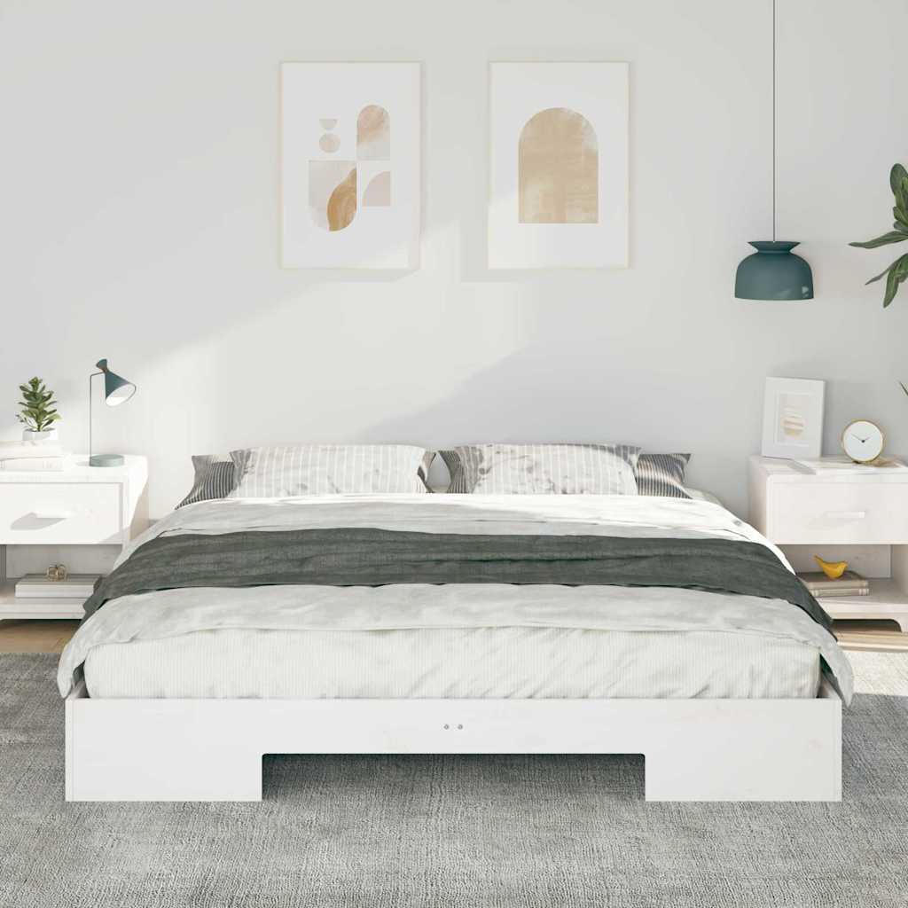 vidaXL Σκελετός Κρεβατιού Λευκό 180 x 200 cm