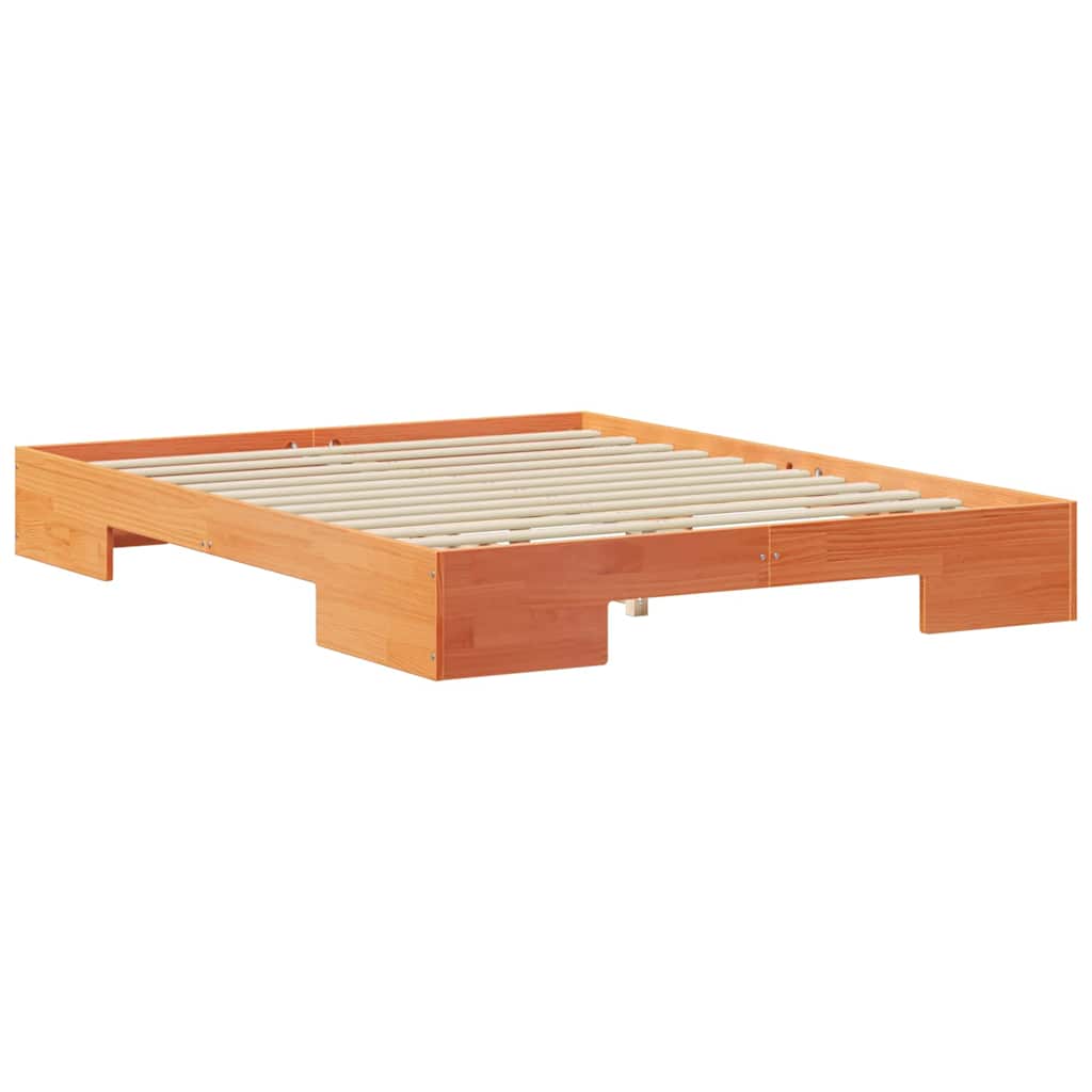 vidaXL Σκελετός Κρεβατιού Καφέ 150 x 200 cm