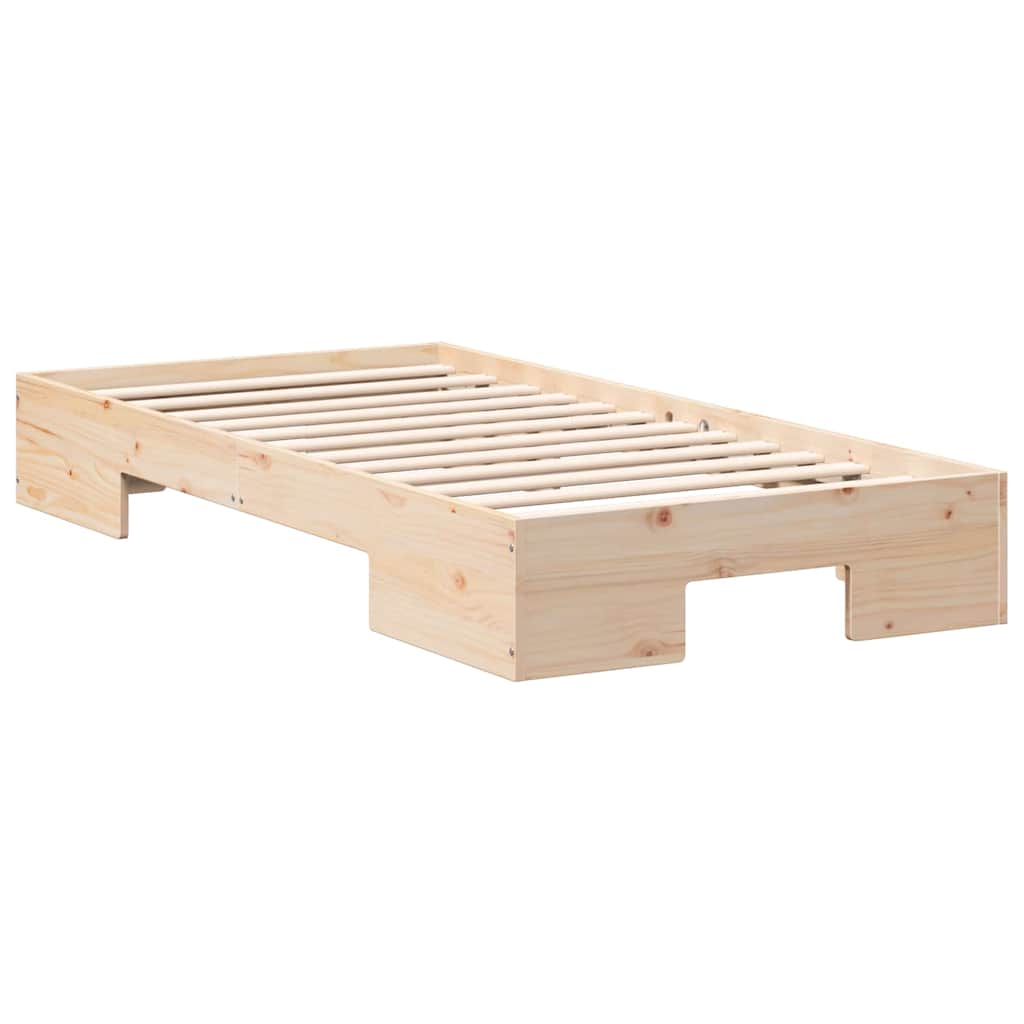 vidaXL Σκελετός Κρεβατιού Καφέ 100 x 200 cm