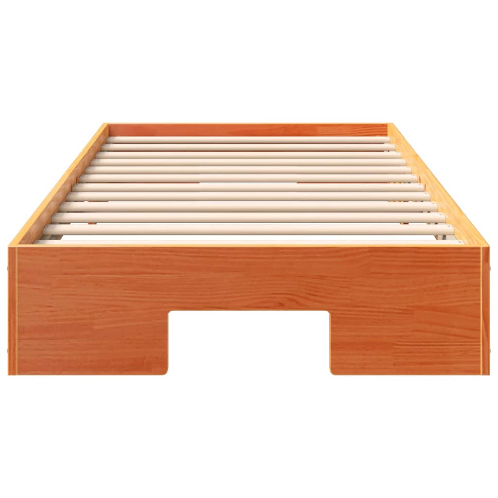 vidaXL Σκελετός Κρεβατιού Καφέ 80 x 200 cm