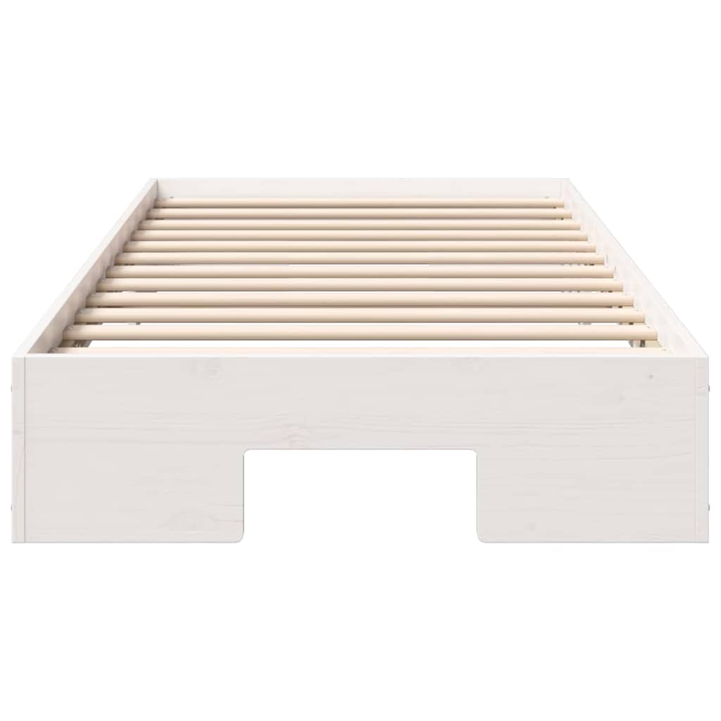 vidaXL Σκελετός Κρεβατιού Λευκό 90 x 190 cm