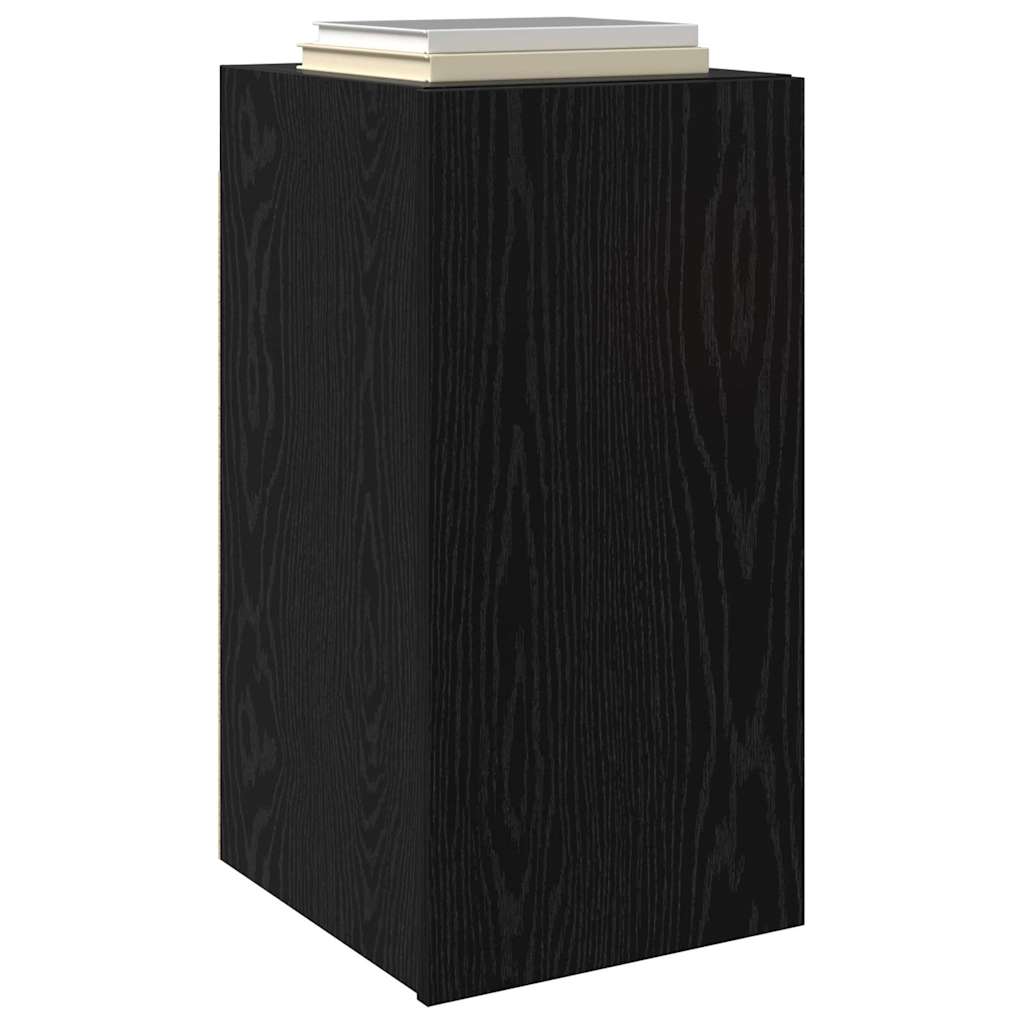 vidaXL Τηλεοπτική Κάβα Τοίχου 2 pcs Μαύρη Οξυά 30,5 x 30 x 60 εκ.