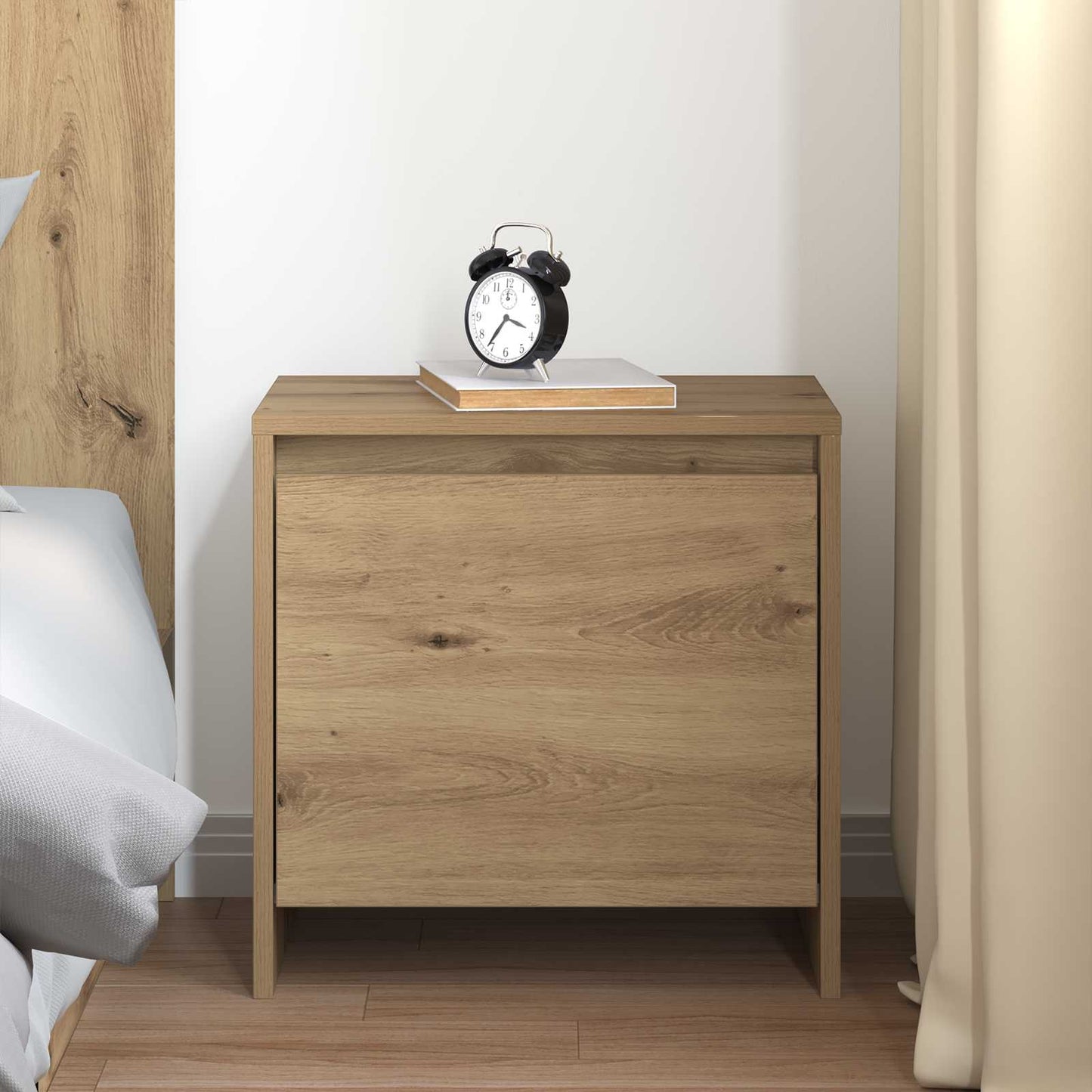vidaXL Κομοδίνο Artisan Oak 45 x 34 x 44,5 εκ Επεξεργασμένο Ξύλο