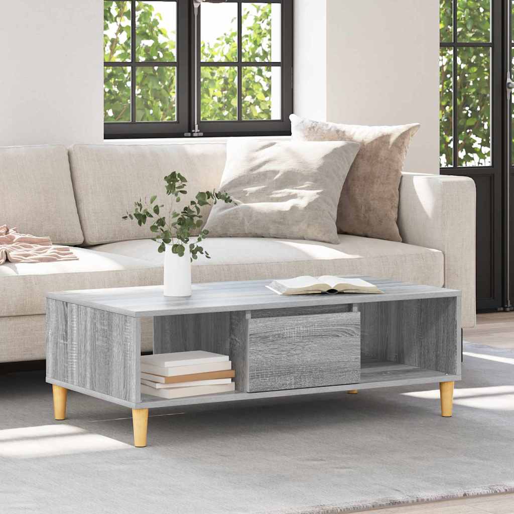 vidaXL Τραπεζάκι σαλονιού Γκρι sonoma 103.5 x 60 x 35 εκ