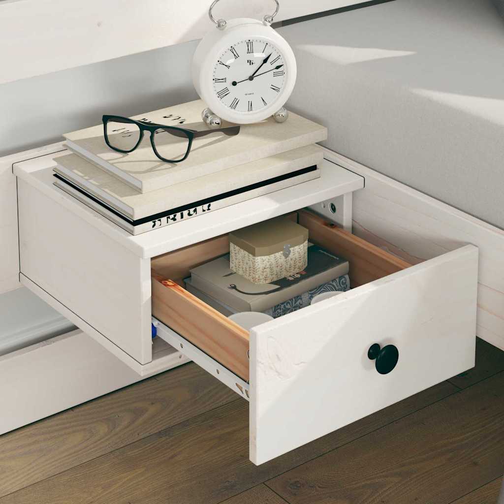 vidaXL Σκελετός Κρεβατιού Λευκό 135 x 190 cm Στερεά ξυλεία πεύκου