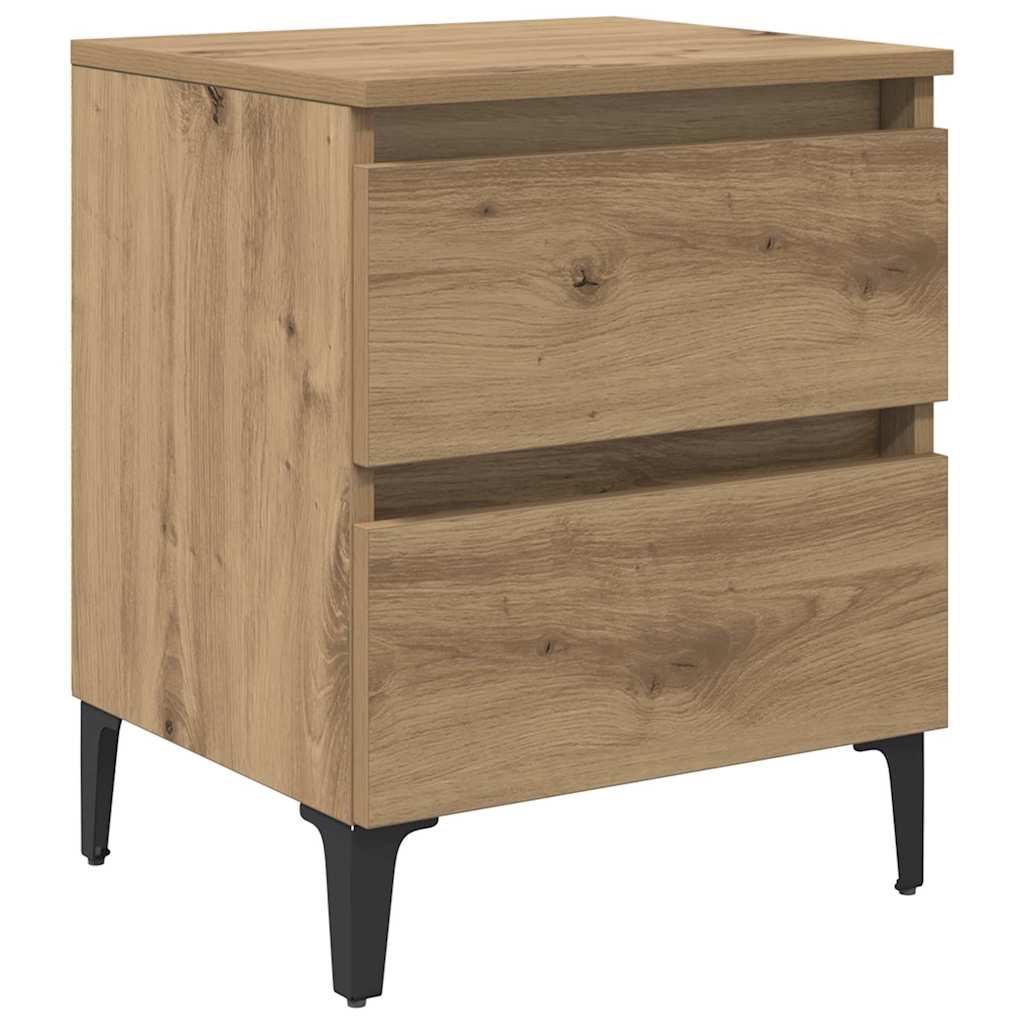 vidaXL Κομοδίνο Artisan Oak 40 x 35 x 50 εκ. Επεξεργασμένο Ξύλο