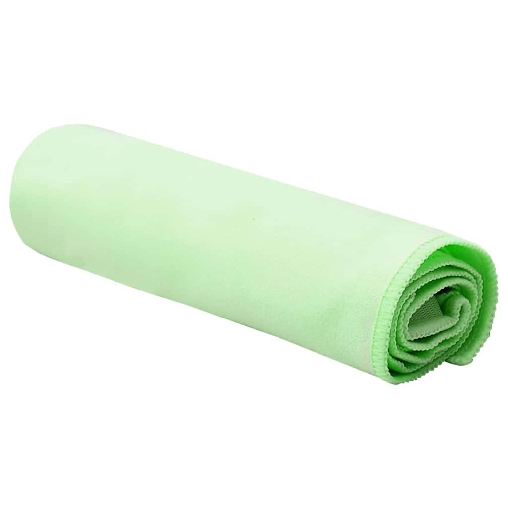 vidaXL Αθλητικές Πετσέτες 2 pcs Πράσινο 50 x 30 cm