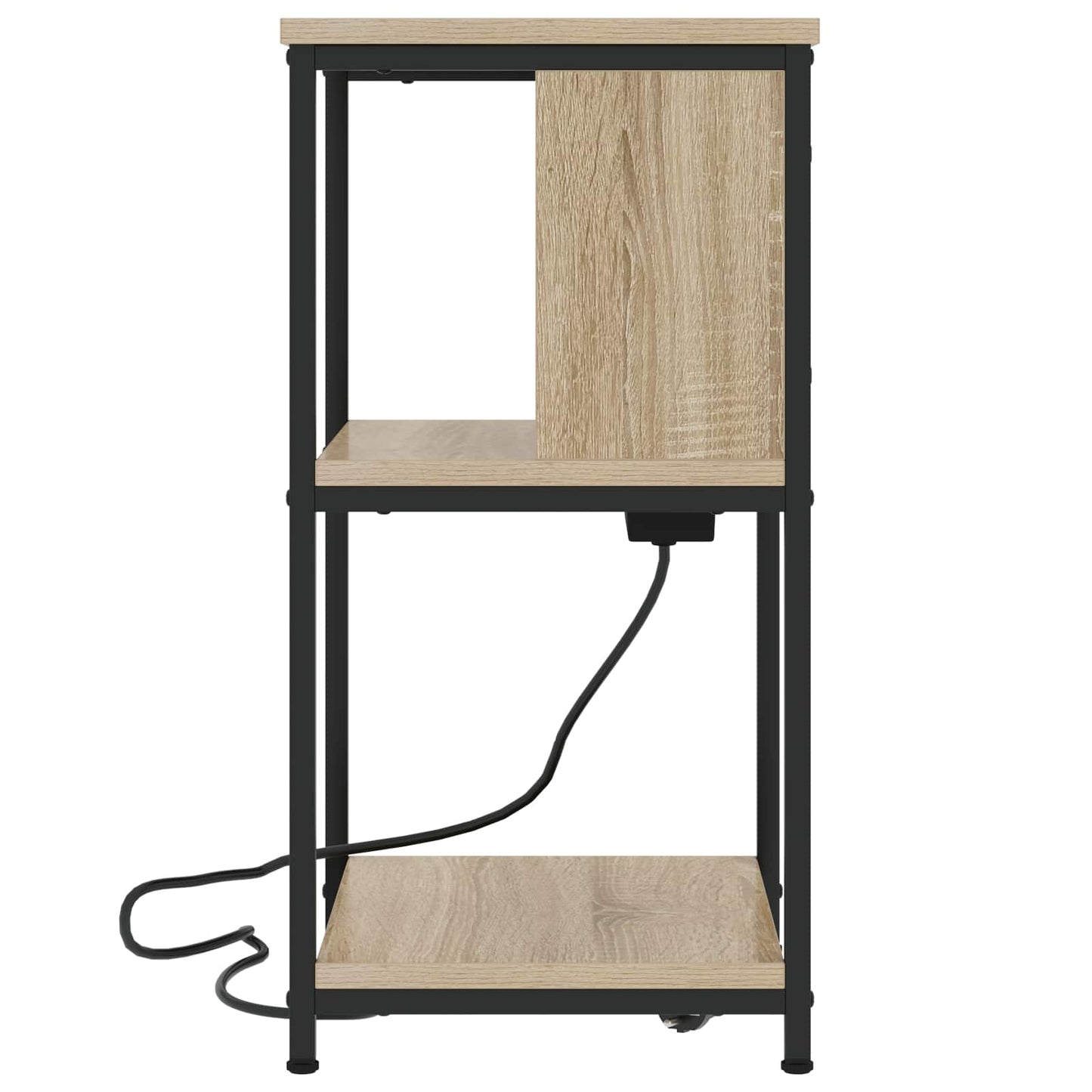 vidaXL Κομοδίνο Δρύς Sonoma 38 x 31 x 61 εκ Επεξεργασμένο Ξύλο