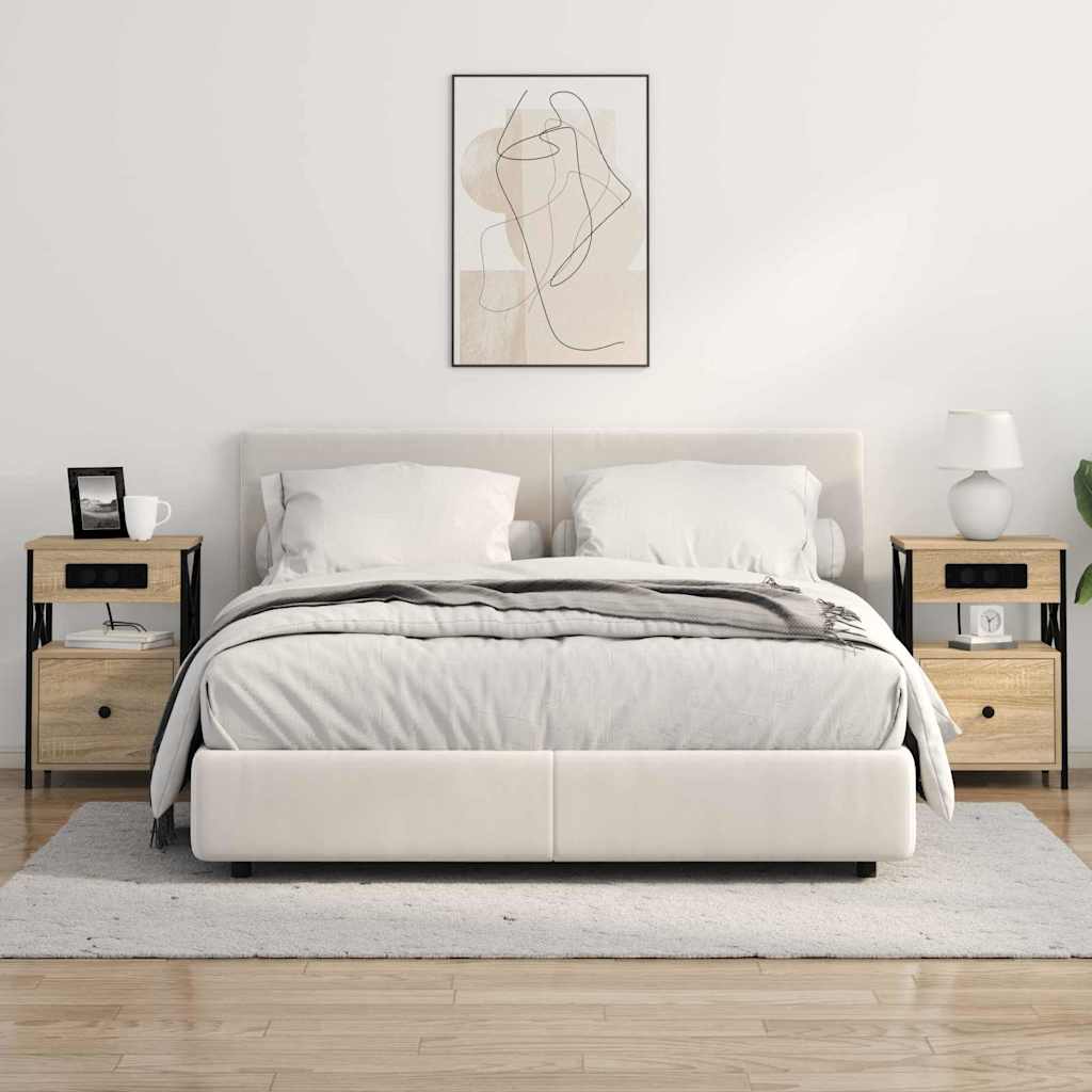 vidaXL Κομοδίνο Δρύς Sonoma 40 x 31 x 60 εκ. Επεξεργασμένο Ξύλο