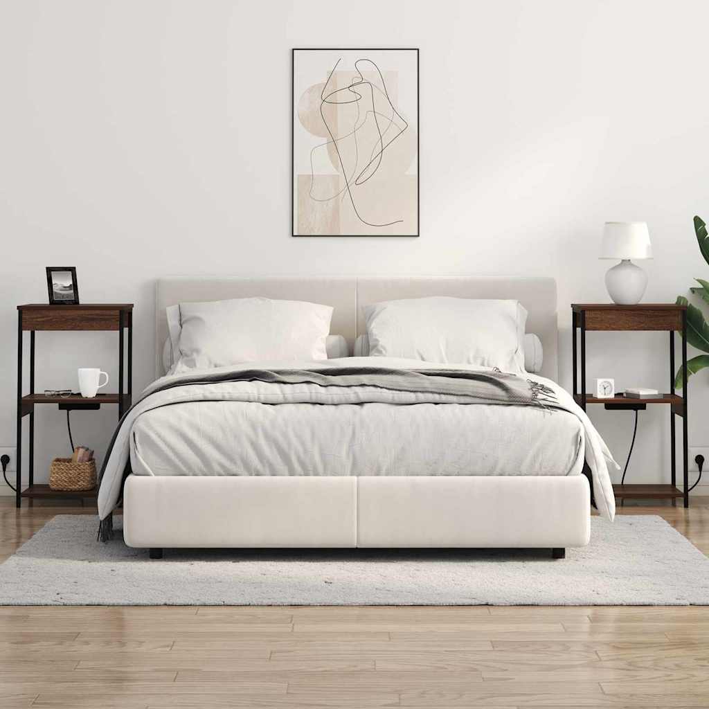 vidaXL Κομοδίνο Καφέ δρυς 41 x 31 x 76 εκ. Επεξεργασμένο Ξύλο