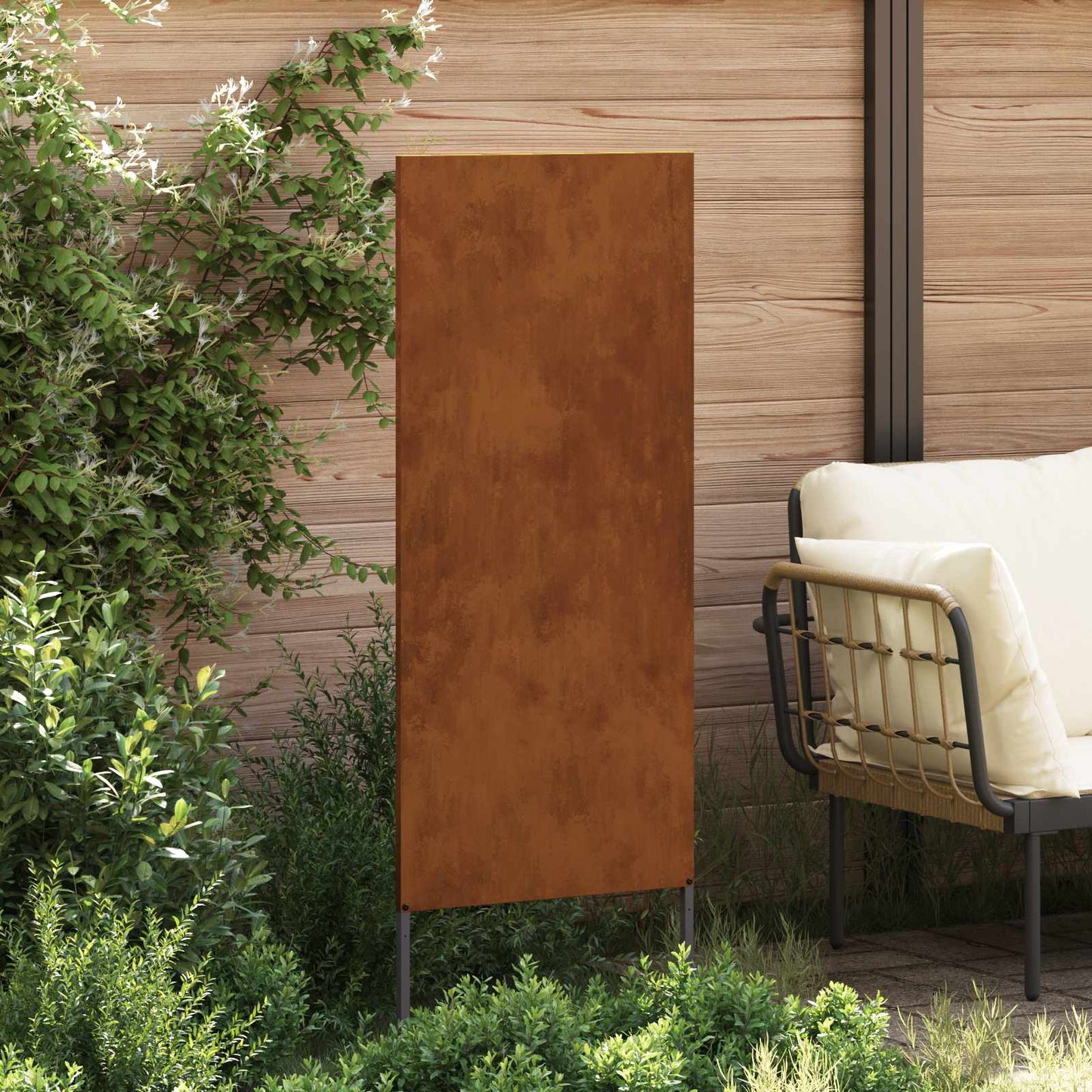 vidaXL Οθόνη Ιδιωτικότητας Κήπου Σκ rusty 50 x 140 εκ