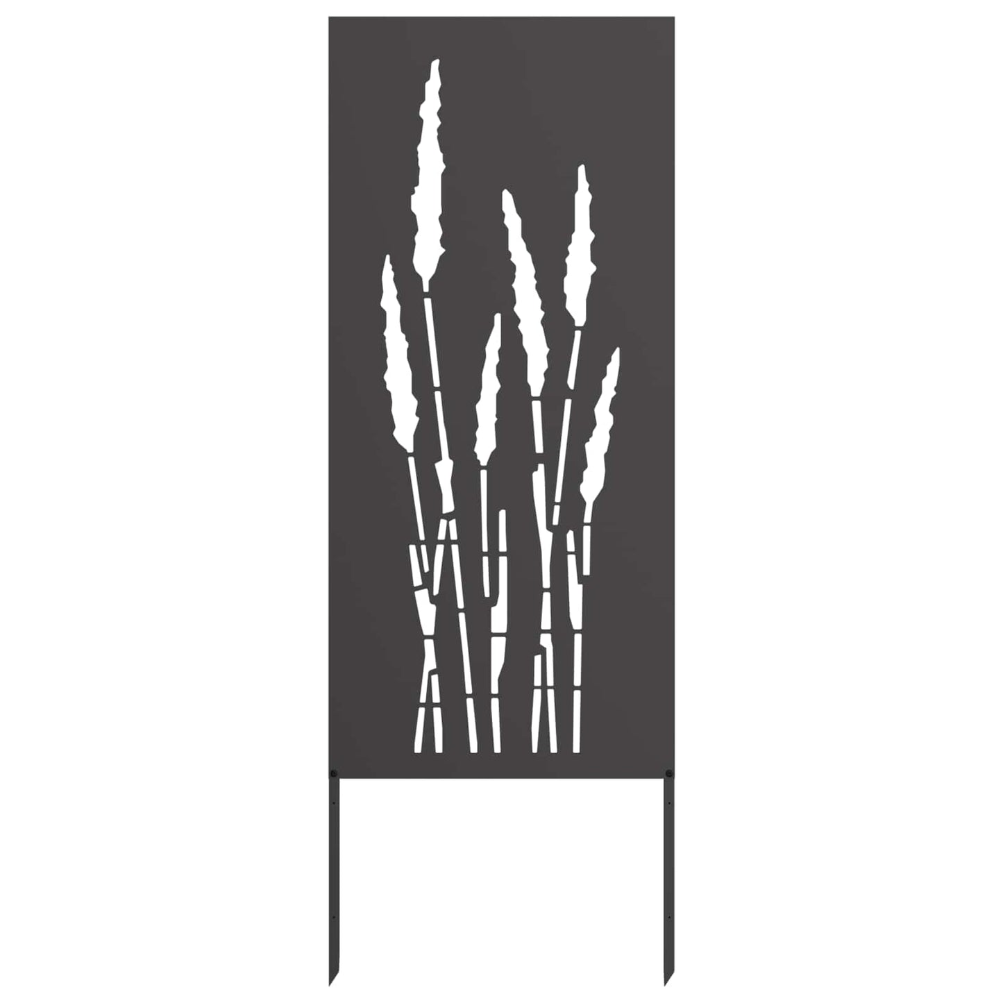vidaXL Οθόνη Ιδιωτικότητας Κήπου Floral Μαύρο 50 x 140 εκ
