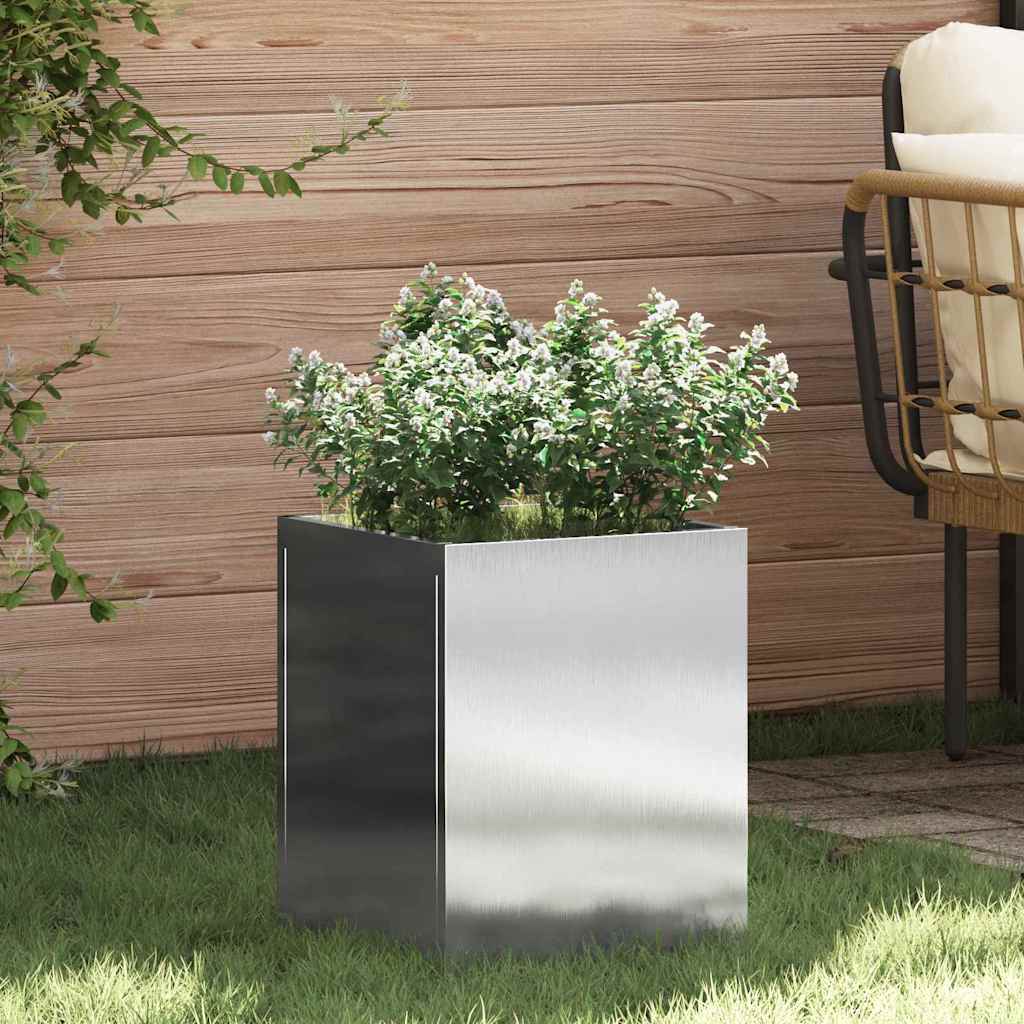 vidaXL Γλάστρα Κήπου Ανοξείδωτο ατσάλι 32 x 32 x 40 εκ.