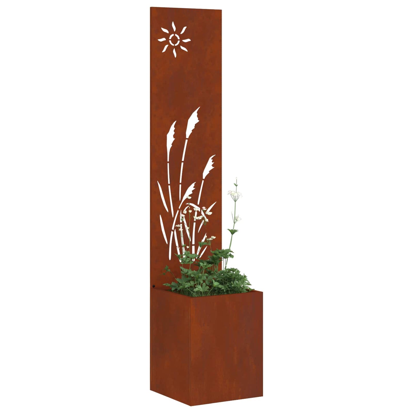 vidaXL Οθόνη Ιδιωτικότητας Κήπου Σκ rusty 32 x 140 εκ.