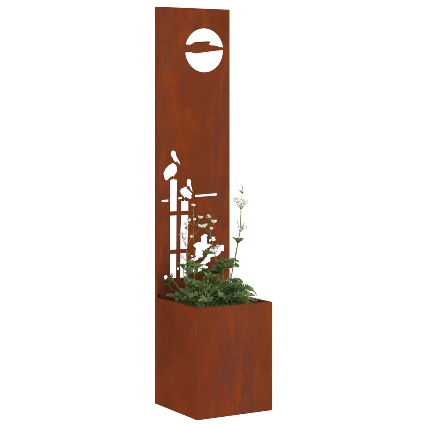 vidaXL Οθόνη Ιδιωτικότητας Κήπου Σκ rusty 32 x 140 εκ.