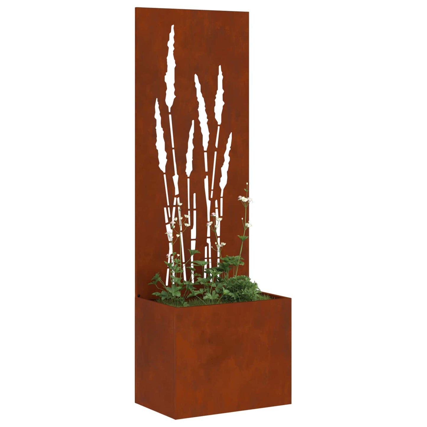vidaXL Οθόνη Ιδιωτικότητας Κήπου Σκ rusty 50 x 32 x 150 εκ